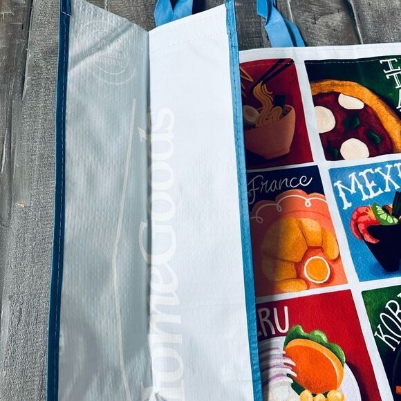 Culinary Travel Theme Food Poster Reusable Eco Shopping Tote Bag - Picture 2 of 3